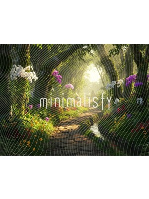 Büyüleyici Doğa Manzarası Arka Plan, 200X150CM, Stüdyo Fonu