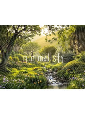 Büyüleyici Doğa Manzarası ile Dolu Arka Plan, 200X150CM, Stüdyo Fonu