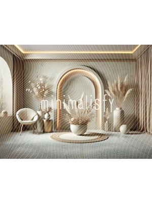 Doğal Doku ve Sıcak Tonlarla Doldurulmuş Arka Plan 200X150CM, Stüdyo Fonu