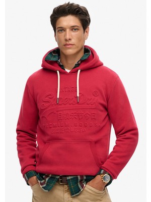 Superdry Kapüşon Yaka Kırmızı Erkek Sweatshırt M2013696AB8N_EMBOSSED Vl Graphıc Ho