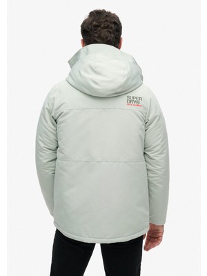 Superdry Gri Erkek Mont M5011922A2WW_HOOD Ultımate Emb Wınd