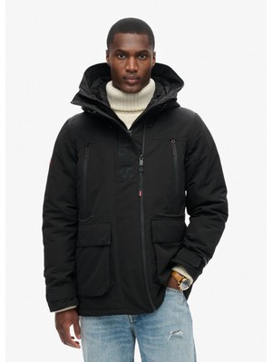 Superdry Siyah Erkek Mont M5011922A02A_HOOD Ultımate Emb Wınd