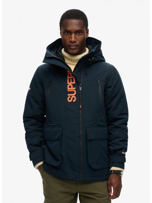 Superdry Lacivert Erkek Mont M5011922A98T_HOOD Ultımate Emb Wınd