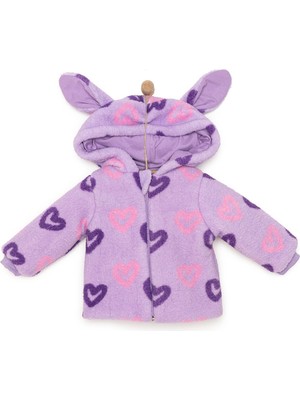 Hellobaby Basic Kız 3D Kulaklı Welsoft Mont Kız Bebek