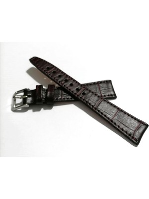 Fado Fado&her Saate Uyumlu Hakiki  Dana  Derisi  Saat Kordonu 20   mm (  119)  Kahverengi