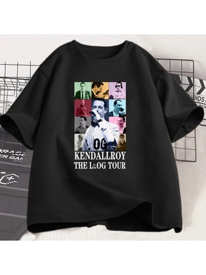 Tarz Sokak Kendall Roy Eras Tur T Shirt Erkekler Kadınlar Için 90S Vintage Arkaya Tv Gösterisi T-Shirt E