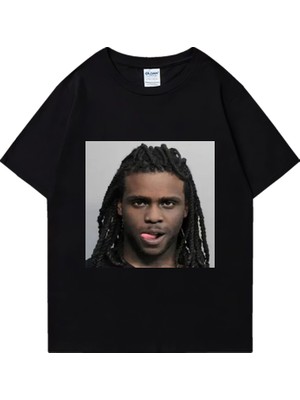 Tarz Sokak Rapçi Şefi Keef Mugshot Grafik T Yenı Erkek Kadın Sıcak Satış Komik Giyim Punk Gevşek