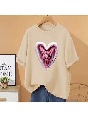 Tarz Sokak Melanie Martinez Üçlemesi Turu T Erkek Kadın Komik Kısa Kollu T-Shirt Büyük Boy Rahat