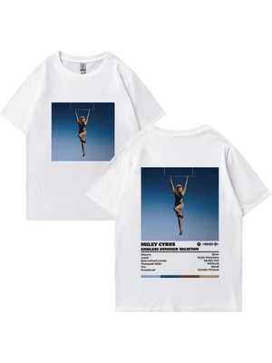 Tarz Sokak Şarkıcı Miley Cyrus Yeni Müzik Albümü Vintage T Klasik Erkek Kadın Rahat Grafik Elbise