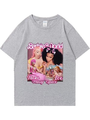 Tarz Sokak Nicki Minaj Buz Baharat Grafik T-Shirt Erkek Kadın Moda Artı Boyutu Üstleri Retro Üstler