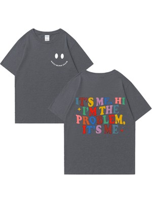 Tarz Sokak Sıcak Satış Bu Bana Merhaba Ben Sorun Baskı T Shirt Erkekler Kadınlar Hip Hop Streetwear