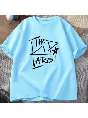 Tarz Sokak Çocuk Laroi Pamuk T-Shirt Erkek Üstleri Yaz Kısa Kollu Tee Erkekler Giyim Tees Baskı O-Boyun