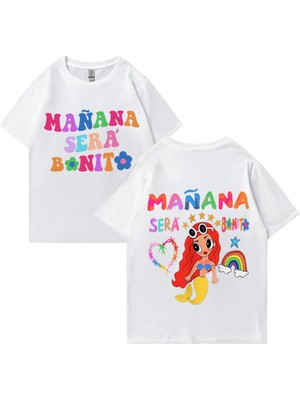 Tarz Sokak Sıcak Satış Şarkıcı Karol G Müzik Albümü Manana Sera Bonito T Shirt Erkek Kadın Rahat gr