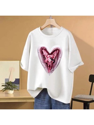 Tarz Sokak Melanie Martinez Üçlemesi Turu T Erkek Kadın Komik Kısa Kollu T-Shirt Büyük Boy Rahat