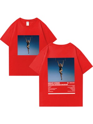 Tarz Sokak Şarkıcı Miley Cyrus Yeni Müzik Albümü Vintage T Klasik Erkek Kadın Rahat Grafik Elbise