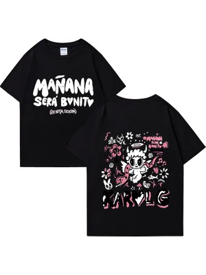 Tarz Sokak Sıcak Karol G Bichota Moda T Erkek Kadın Büyük Boy Rahat Giysiler Manana Sera Bonito S