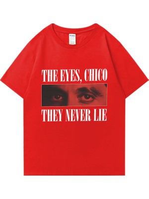 Tarz Sokak Tony Montana Scarface Komik Erkek T-Shirtü Kadın Yuvarlak Yaka Pamuk Baskı T Shirt Kısa Kollu