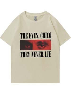 Tarz Sokak Tony Montana Scarface Komik Erkek T-Shirtü Kadın Yuvarlak Yaka Pamuk Baskı T Shirt Kısa Kollu