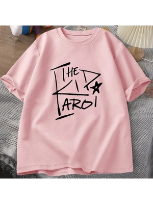 Tarz Sokak Çocuk Laroi Pamuk T-Shirt Erkek Üstleri Yaz Kısa Kollu Tee Erkekler Giyim Tees Baskı O-Boyun