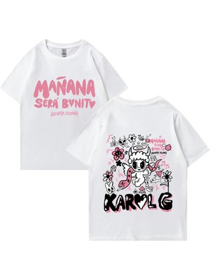 Tarz Sokak Sıcak Karol G Bichota Moda T Erkek Kadın Büyük Boy Rahat Giysiler Manana Sera Bonito S