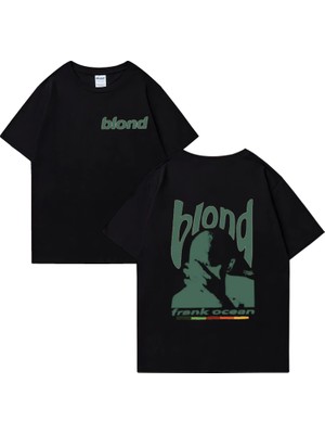 Tarz Sokak Rapçi Frank Retro Kısa Kollu Baskı T Shirt Erkek Sokak Hip Hop Okyanus Albumt-Shirt Y2K Unise