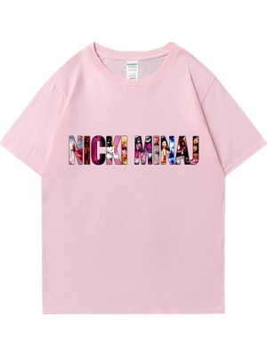 Tarz Sokak Nicki Minaj Albümü Grafik T Erkek Kadın Klasik Serin Giyim Hip Hop Streetwear Gevşek %