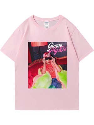 Tarz Sokak Yeni Rapçi Nicki Minaj Tur 90S Kalça Hopt Erkekler Kadınlar Vintage Moda Kısa Kollu T-