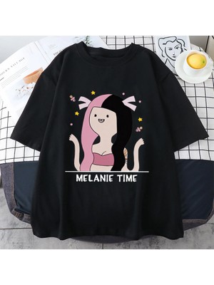 Tarz Sokak Melanie Martinez Karikatür Sevimli Komik T Shirt Erkek Kadın Sıcak Satış Boy Kısa Kollu Üst T