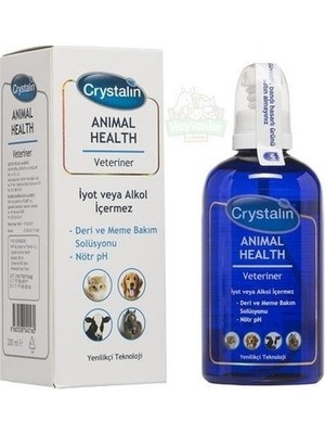 Crystalin Animal Health 100 ml Yara Temizleme Antiseptiği Doğal İçerik ile Hassas Ciltler İçin
