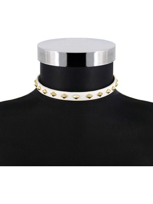 NØ Juliet Choker (Beyaz-Altın)