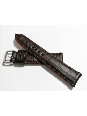 Fado Fado&her Saate Uyumlu Hakiki  Dana  Derisi  Saat Kordonu 20   mm ( 128 )  Kahverengi