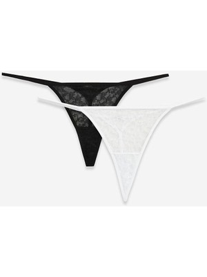 Lcw Dream Dantelli Tanga Külot 2'li Paket