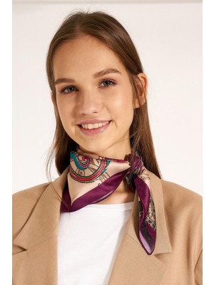 Axesoire 13458 Etro Desenli Mor Bandana Fular