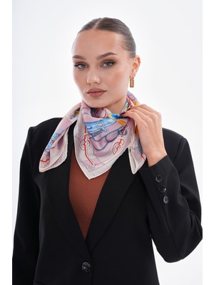 Axesoire 15268 Desenli Bej Bandana Fular