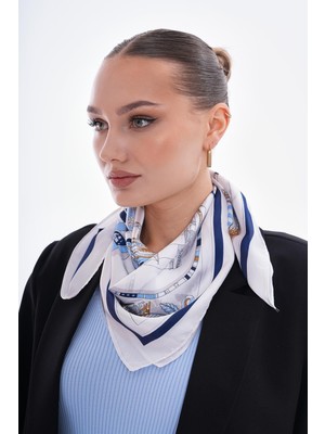 Axesoire 15271 Desenli Ekru Bandana Fular