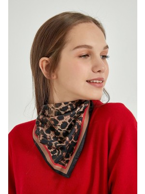 Axesoire 13485 Leopar Desenli Bandana Fular