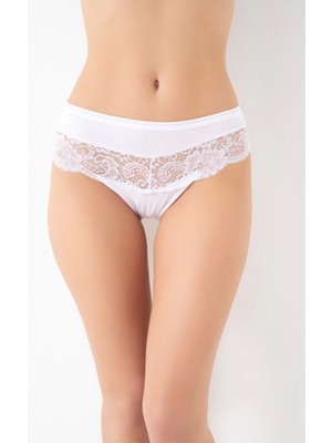 G-BOX 932 Bayan Dantel Detaylı Cotton Bikini Külot