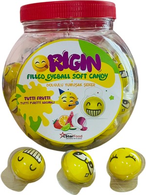 Origin Dolgulu Yumuşak Şeker Emoji Karışık Meyveli 60'lı