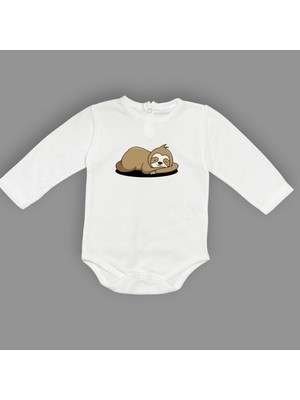 Mnk Baby & Kids Tembel Baskılı Bebek Body Zıbın Çıtçıtlı Badi