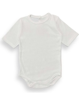 Mnk Baby & Kids Bebek Çıtçıtlı Kısa Kol Zıbın Badi - MNK0457