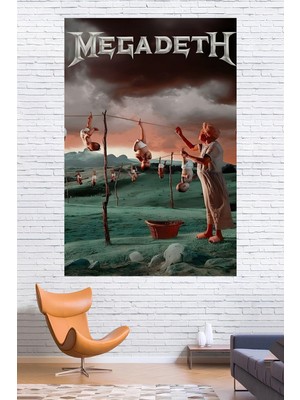 Vendini Kumaş , Megadeth Duvar Örtüsü Duvar Halısı Wall Tapestry