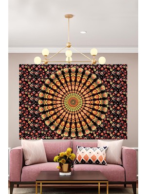 Vendini Mandala Duvar Örtüsü Duvar Halısı Wall Tapestry