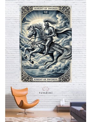 Vendini Tarot  Serisi Duvar Örtüsü Duvar Halısı Wall Tapestry