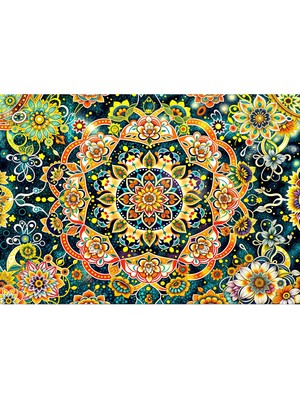 Vendini Mistik Mandala Duvar Örtüsü Duvar Halısı Wall Tapestry