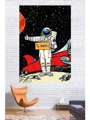 Vendini Mars Yolunda Duvar Örtüsü Duvar Halısı Wall Tapestry