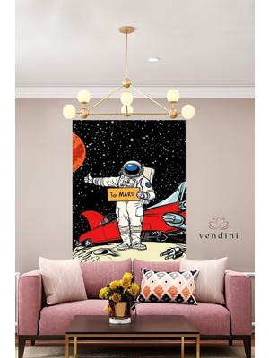 Vendini Mars Yolunda Duvar Örtüsü Duvar Halısı Wall Tapestry