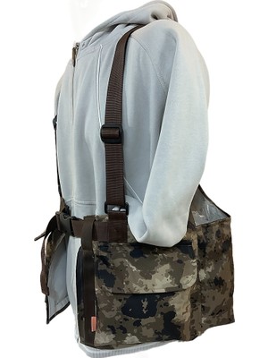 Horizon Av Kolon Askılı Yelek Taş+Kahve Kamuflaj