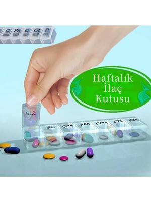 4 Adet Haftalık Ilaç Kutusu Ilaç Kutusu Düzenleyici Haftalık Ilaç Saklama Kutusu