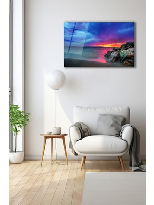 Dekoratif Duvar Tablosu Temperli Cam Tablo 110 x 70 cm