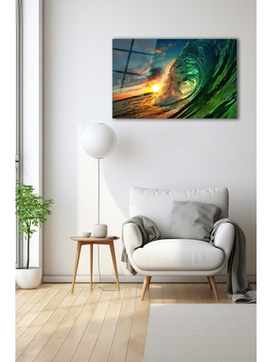 Dekoratif Duvar Tablosu Temperli Cam Tablo 110 x 70 cm
